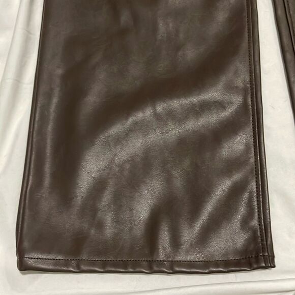 NWT- Old Navy- 2 tall, 18P & 30+. High Waist Faux Leather Boot Cut Ankle Pant - Picture 7 of 10